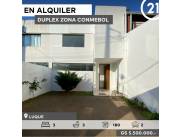 DUPLEX EN ALQUILER ZONA LUQUE CONMEBOL