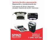 SPINZI EQUIPOS DE OFICINA SERVICIO TÉCNICO