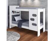 Cama 2 pisos Beliche Floripa blanco