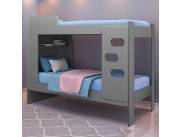Cama 2 pisos Beliche Floripa Gris