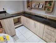 Vendo moderna mesada de granito y mueble de melamina