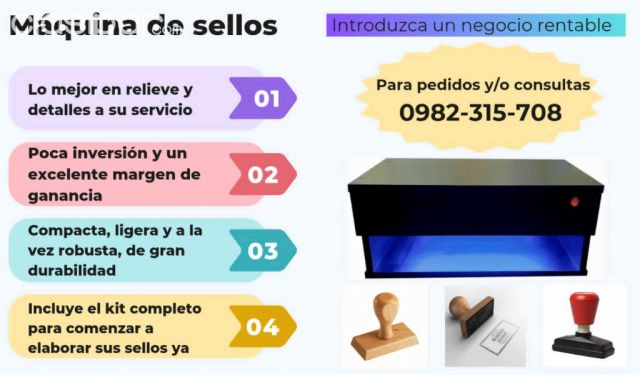 Otras herramientas - INSOLADORA - MAQUINA PARA ELABORAR SELLOS DE GOMA