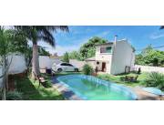 VENDO CASA 2 PLANTAS C/PISCINA S/LAS RESIDENTAS C/AMPLIO TERREN C/SALIDA 2 CALLES-BO.YAGUA