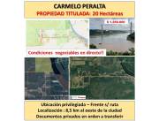 CARMELO PARALTA - IMPORTANTE INMUEBLE PRIVADO - SUPERFICIE 20 HECTAREAS