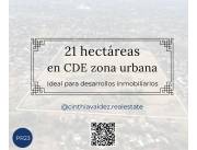 TERRENO DE 21 HECTAREAS EN CDE ZONA URBANA