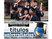 Titulos universitarios de Sudamerica y Europa