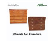 COMODA CEDRO NATURAL CBC C/ CERRADURAS