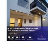 Vendo Dúplex en Barrio San Vicente