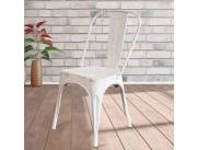 SILLA FIJA TOLIX ANIGUO BLANCO