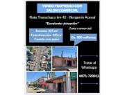 VENDO PROPIEDAD CON SALÓN COMERCIAL EN BENJAMÍN ACEVAL