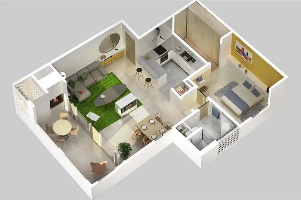 Dpto. de 1 dormitorio Condominio Moravia — foto 2