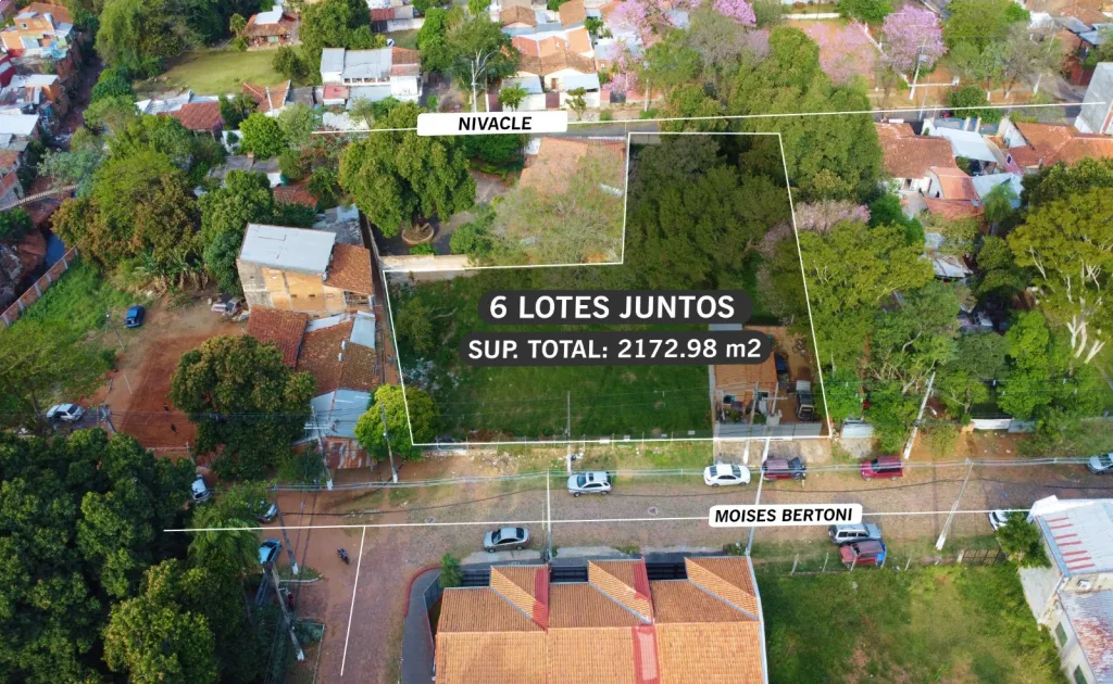 VENDO 6 TERRENOS JUNTOS EN LAMBARÉ — foto 2