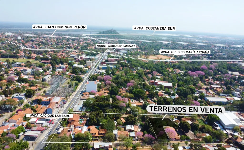 VENDO 6 TERRENOS JUNTOS EN LAMBARÉ — foto 3