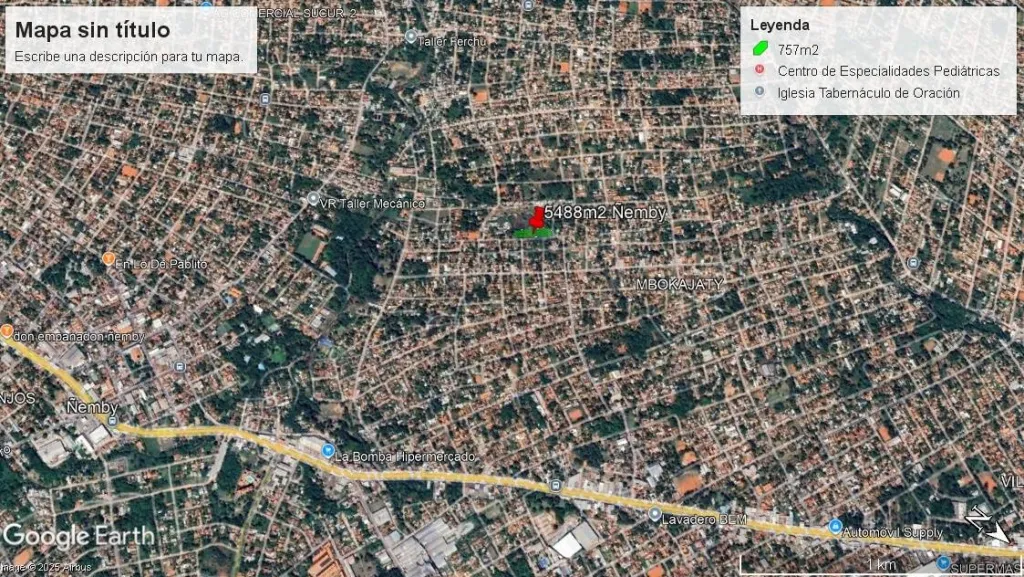 VENDO IMPORTANTE TERRENO DE 5488 m2 EN ZONA CÉNTRICA DE ÑEMBY — foto 3