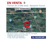 Terreno-Venta-PY Presidente Hayes Benjamín Aceval Benjamín Aceval.