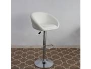 BUTACA STOOL CROMADO CONSU BLANCA (7573)