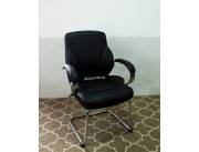 SILLA FIJA TRINEO NEGRA (823n) (H)