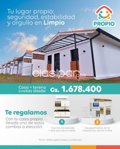 Casas - Casa+Terreno con Financiacion a Precio de Alquiler