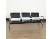SILLA TANDEM METALICO/NEGRO (719)