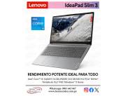 Notebook Lenovo Ideapad Slim 3 Intel Core i5 15.6”. Adquirila en cuotas!