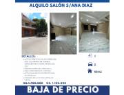 Alquilo salón detrás del CNC