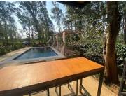 VENTA CASA AMOBLADA en San Bernardino (3 dormitorios piscina quincho fogón) crédito bancar