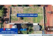 Se vende amplio terreno en Ciudad del Este, Área 4.