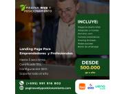 Landing Page profesional para captar más clientes 🚀