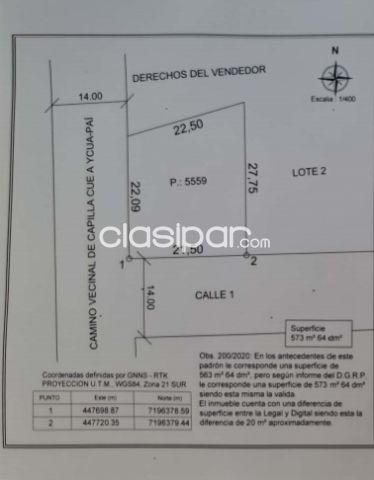Terrenos - VENDO TERRENO EN SAN LORENZO A SUPER PRECIO!