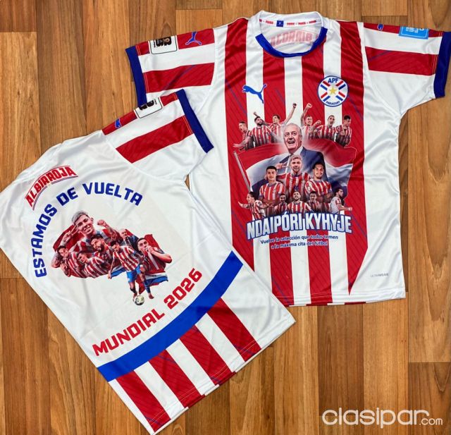 Artículos de Fútbol y Accesorios - ▪️Camiseta Paraguay todo el equipo Ndaipori Kyhyje "Estamos de vuelta mundial 2026" ▪️Tal