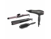 KIT 4 EN 1 PERFECTION: SECADOR, PLANCHITA, BUCLERA Y CEPILLO NAPPO NPK-271 DESCRIPCION S