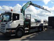 Scania P380 con grua pk18500