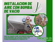 Instalación de Aire Acondicionado con bomba de vacío y garantía en Itaugua