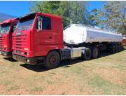 Vendo Scania 113-360 Trucado con Cisterna Triple Eje Marca Guerra