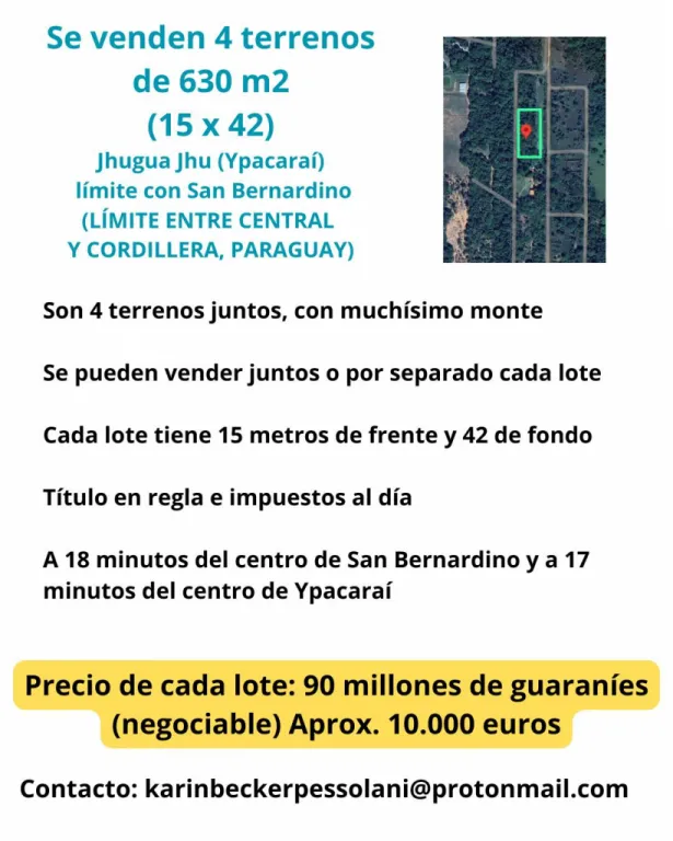 Vendo terreno a 18 minutos del centro de San Bernardino — foto 3