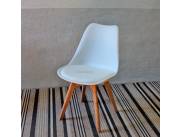 SILLA FIJA EAMES BLANCO- MARGOT 100 K (PATAS GRUESAS) 7379