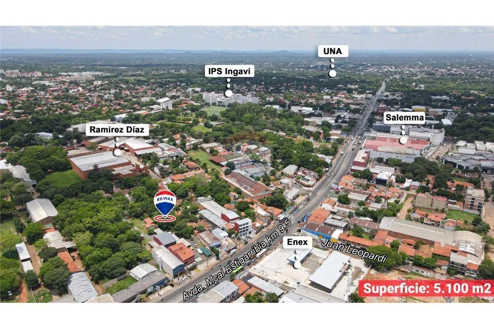 VENDO TERRENO SOBRE MARISCAL ESTIGARRIBIA EN FERNANDO SUR — foto 2