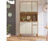 Kit Cocina 090 6 Puertas 1Cajon Lagos Indekes Freijo | Off White