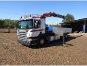 Scania P400 6x2 con grua PALFINGER PK16502 ANO 2011