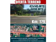 ¡ATENCIÓN INVERSIONISTAS! TERRENO ESTRATÉGICO DE 6.090 m² SOBRE RUTA PY02, CAAGUAZÚ