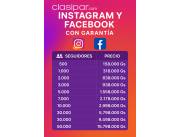 Comprar seguidores en Paraguay - Instagram, TikTok y Facebook con garantía