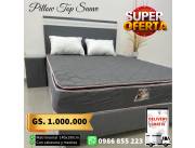 Cama Sommier Matrimonial con cabecera y mesitas