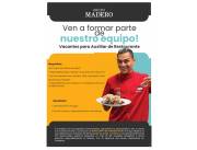 Auxiliar de Restaurante | Grupo Madero