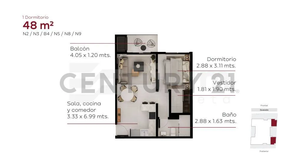 DEPARTAMENTO EN POZO DE 1 DORMITORIO EN FILUM RECOLETA EN VENTA — фото 3