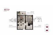 DEPARTAMENTO DE 1 DORMITORIO EN POZO EN FILUM RECOLETA EN VENTA