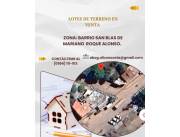 VENTA DE DOS LOTES DE TERRENO EN MARIANO ROQUE ALONSO- BARRIO SAN BLAS.