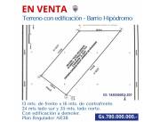TERRENO PARA INVERSIÓN - BO. HIPÓDROMO - ASUNCIÓN
