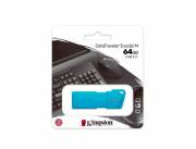 PENDRIVE KINGSTON 64GB KC-U2L64-7LB DATATRAVELER EXODIA M AZUL