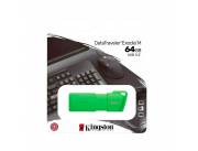 PENDRIVE KINGSTON 64GB KC-U2L64-7LG DATATRAVELER EXODIA M VERDE