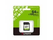 MEMORIA SD KINGSTON 64GB SDS3/64GB 100 CANVAS SELECT PLUS SDXC CLASS 10